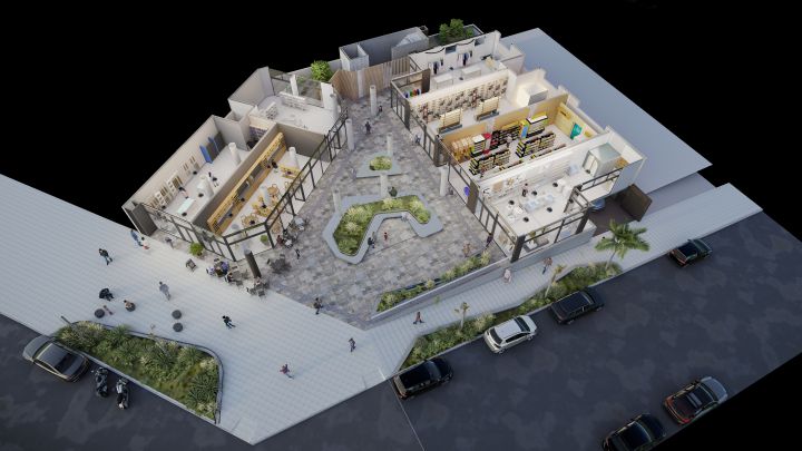 CORTE PLANTA BAJA LOCALES COMERCIALES